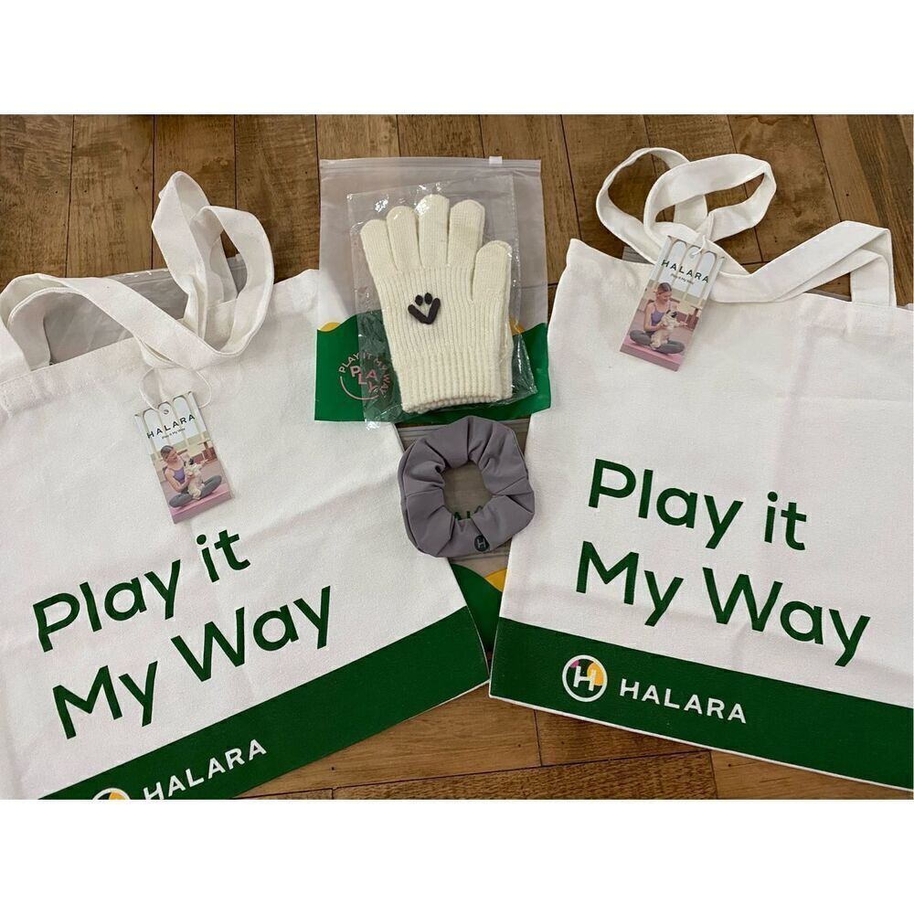 Halara Tote Bags & Accessories Gloves Ponytail Lot #19